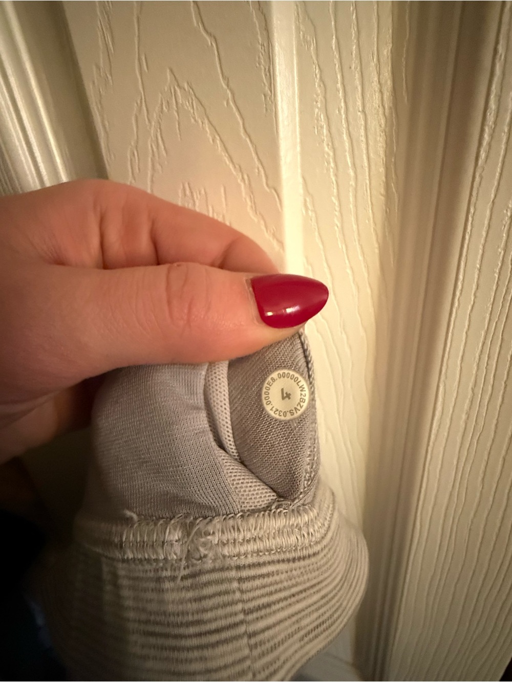 lululemon athletica Light Gray Striped Supportive Bra - Picture 5 of 5